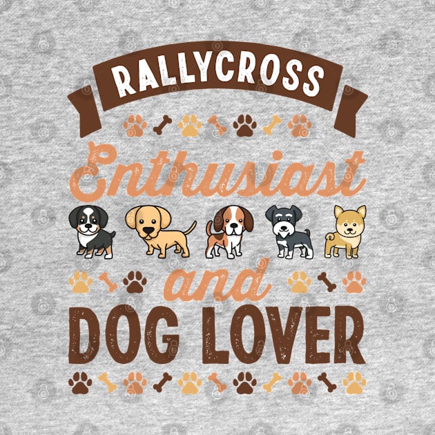 Rallycross Enthusiast and Dog Lover Gift by qwertydesigns